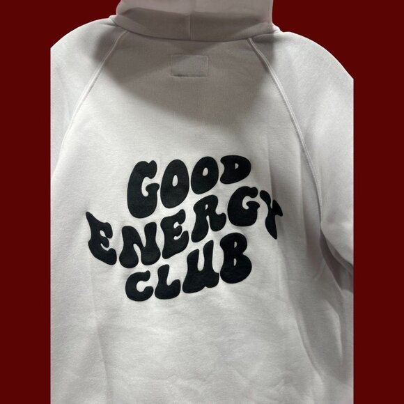 Rue 21 - Men's Long Sleeve Hooded Sweatshirt - White - Medium - Picture 12 of 14